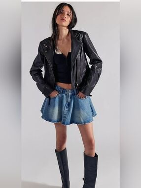 We The Free Wonderland Denim Skirt , NWOT, Size 28